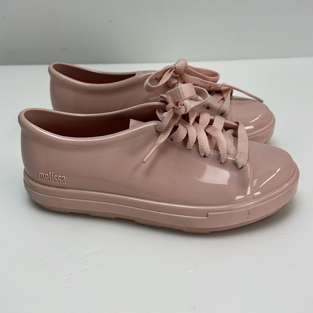 Mini Melissa Jelly Sneakers Mel Lace Up Low Top Girls Size 1 Casual Scented